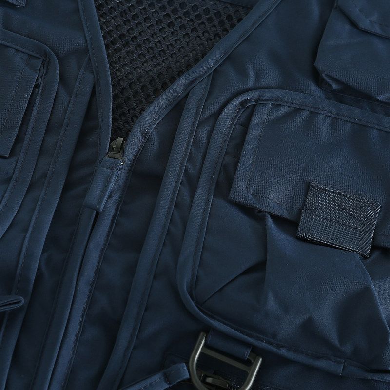 Außenhandel Originalbestellung Export Schnittetikett Mode Mehrere Taschen Herrenweste Lässig Atmungsaktiv Outdoor Schwanz Einzelweste Trend