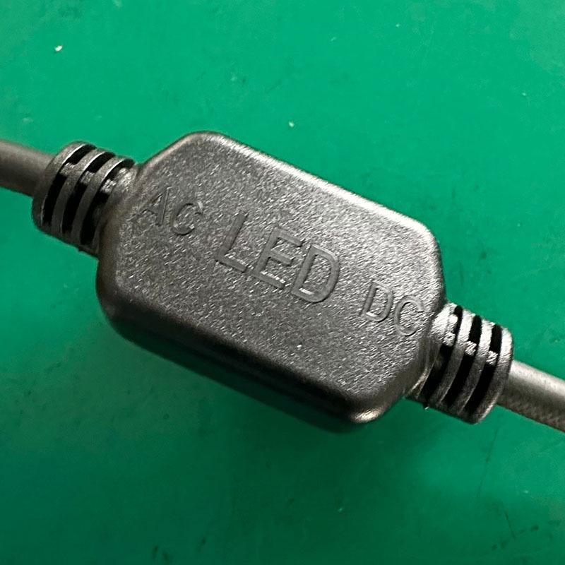 European Plug 1.5m Black/White Power Cord with CE Certification for LED Lighting