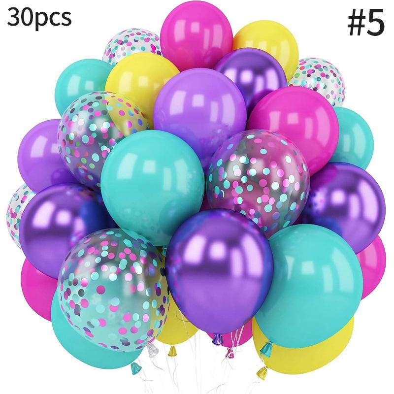 Lot Purple Balloon Set Latex Confetti Balloons Wedding Valentine's Day Globos Baby Shower Birthday Christmas Party Decorations
