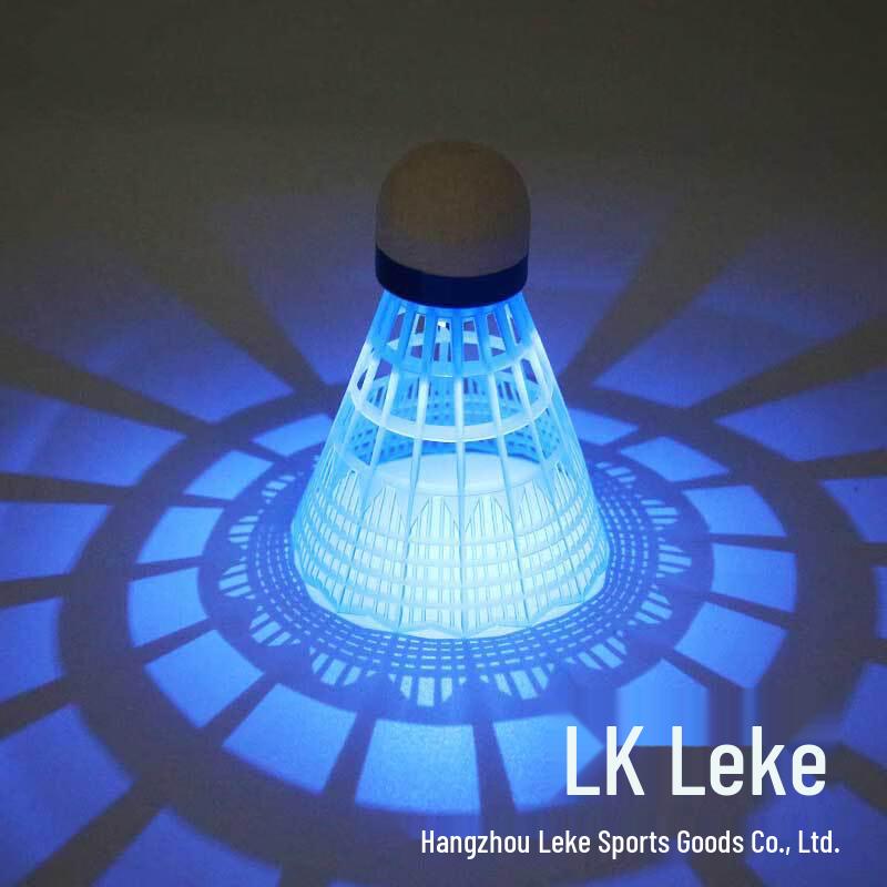 Glowing Plastic Feather Shuttlecocks