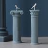 1 Pcs 3D Roman Column Candle Silicone Mould Aromatherapy Candle Plaster Mould Silicone Candle Molds Wax Candle Mold Home Decoration