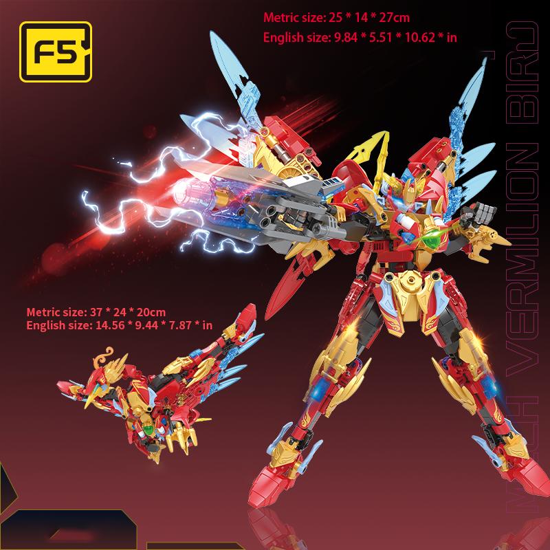 F5-A0001-A0004 Morphing Mecha series 2-in-1 robot puzzle assembling model aldults birthday building blocks toy gift