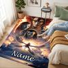Tappeto Personalizzato con Nome e Avatar Mondo Soggiorno Antiscivolo Morbido Tappeto per Camera da Letto Sala Giochi Divano Ufficio Decorazioni per la Casa Zerbino