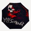 1pc Why So Serious? Umbrella with Plastic Handle,Suitable for All Seasons Travel Outdoor Multi-functional UmbrellaDCS078