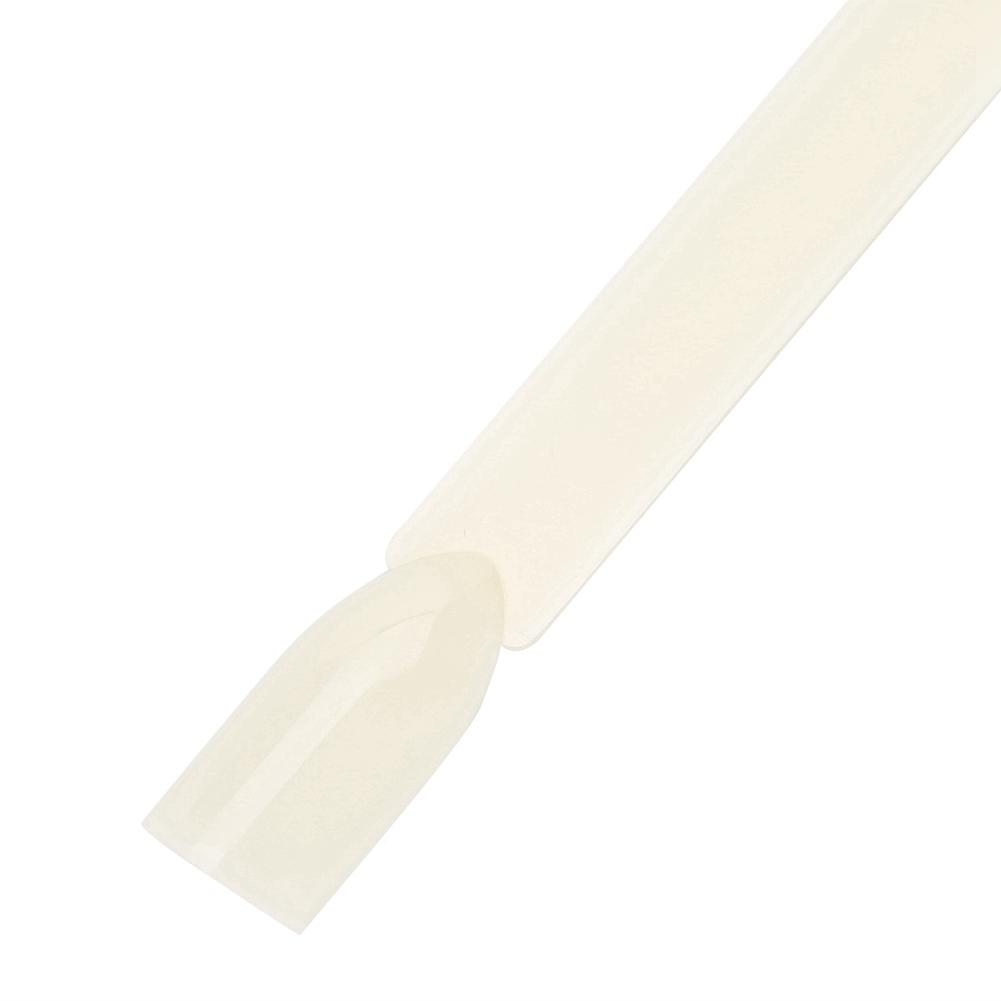 100Pcs Celsius Bag Fan False Nail Tip Stick Manicure Polish Gel Display Practice Tools(White)