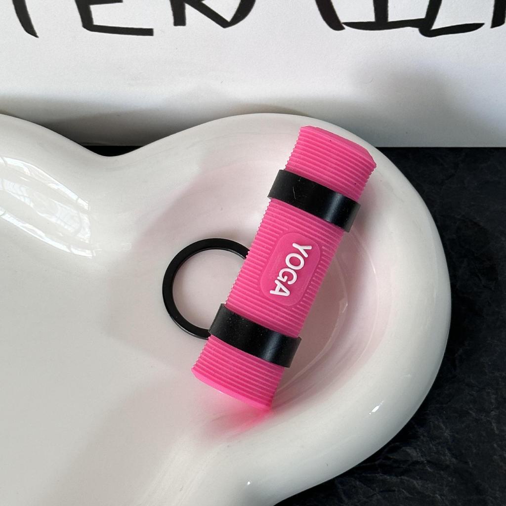 Miu Series Dumbbell Plate Keychain: Trendy Fitness Accessory & Sports Jewelry Gift