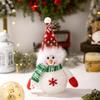Snowflake Christmas Snowman Doll Toys Cartoon Luminous Snowman Ornament  New Year Gift
