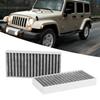 Akozon 2 Air Filters Fit Car Cabin Activated Carbon Cloth 55111302AA, 68233626AA Jeep Wrangler 3.6L 2.8 3.8 3.6 V6