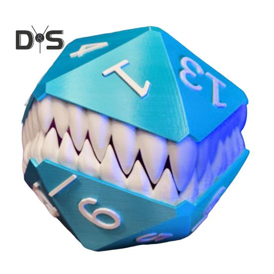 

Башня для имитации игральных костей, напечатанная на 3D-принтере, длинный язык демона, пластиковая коробка для хранения игральных костей, держатель для украшения рабочего стола, реквизит для настольной игры в кости синий