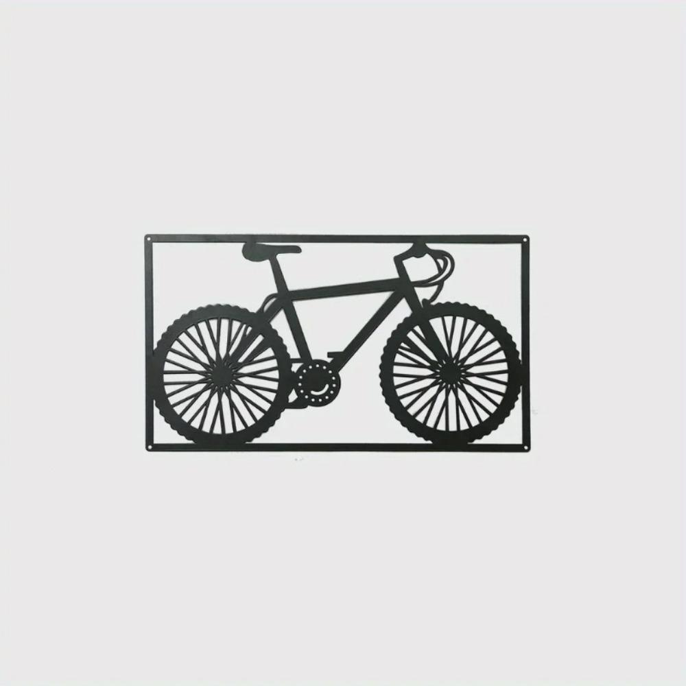 Schmiedeeisen Fahrrad Wandkunst Dekoration 1 Stück für Wohnzimmer Schlafzimmer Esszimmer Elegante Metallkunstwerke