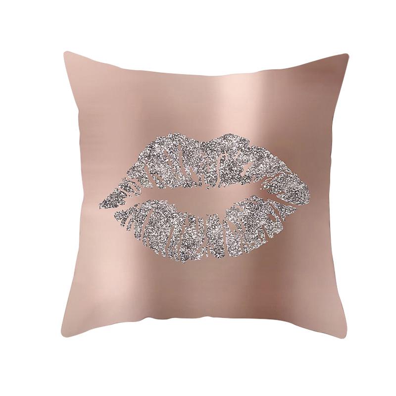 

Ins Style Beauty Eyelashes Peach Velvet Pillowcase Without Core Square Pillowcase Sofa Pillowcase Can Be Used At Home 45 * 45Cm (without pillow core)
