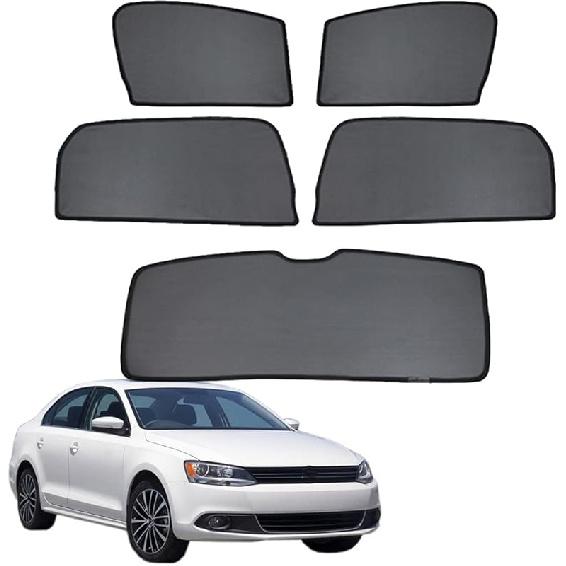 Car Window Shade for Kids Side Window Sun Shade for Jetta A6 2010-2018 Magnetic Curtain Sun UV Protection Covers for Baby Sleeping Auto normal