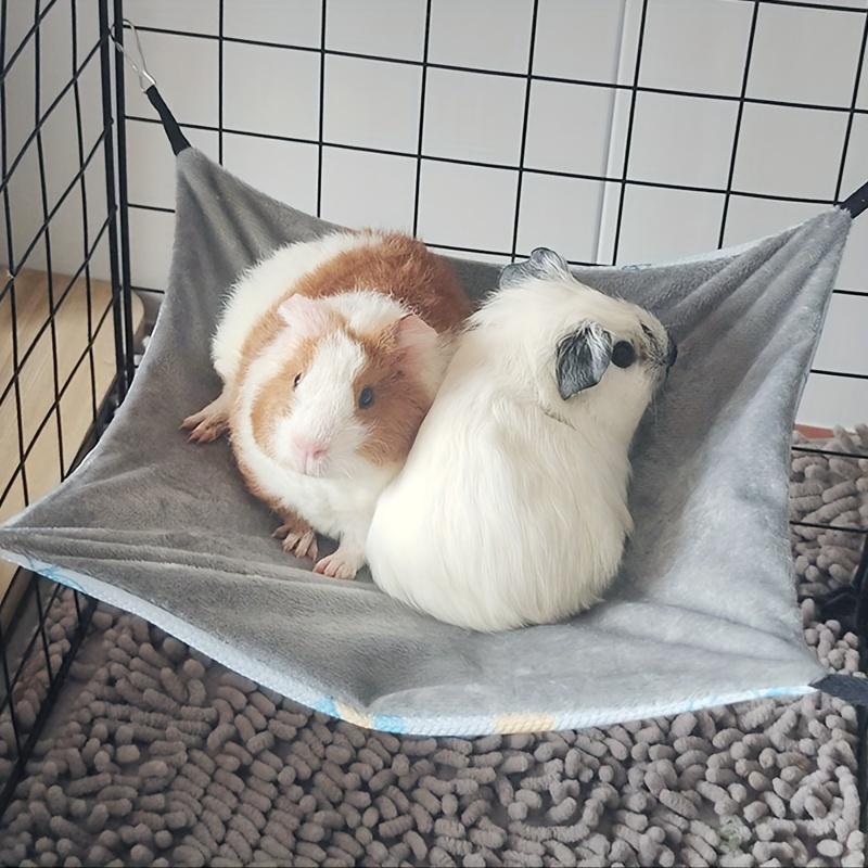 Double-Sided Hammock Guinea Pig Breathable Summer Hammock with Sling Pets Hammock Pet Products Small Pets Accessory Equipment