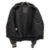 Golden Bear 80S USA Made Black Wool Quilted Stadium Jacket Jacket M blackUsed