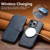 iPhone17 Pro Max Flip Case with Card Slot, Magnetic Snap, Wireless Charging Stand, and Leather Finish