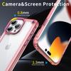For iPhone 16 Pro Max Case Anti-Drop TPU Frame Clear PC Back Cover