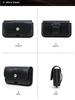 Black Angel Italian Leather Waist Pack for 6.9-inch Phones
