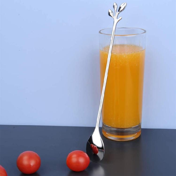 6 Pack Tableware Dessert Spoons Stirring Spoon for Kitchen Stirring Mixing Sugar