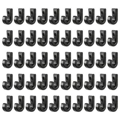 50Pcs Kayak Bungee  Hook Tie Down Hook Kayak Attachments J  Hook for Kayaks Canoes Rowing Boats Easy To Install