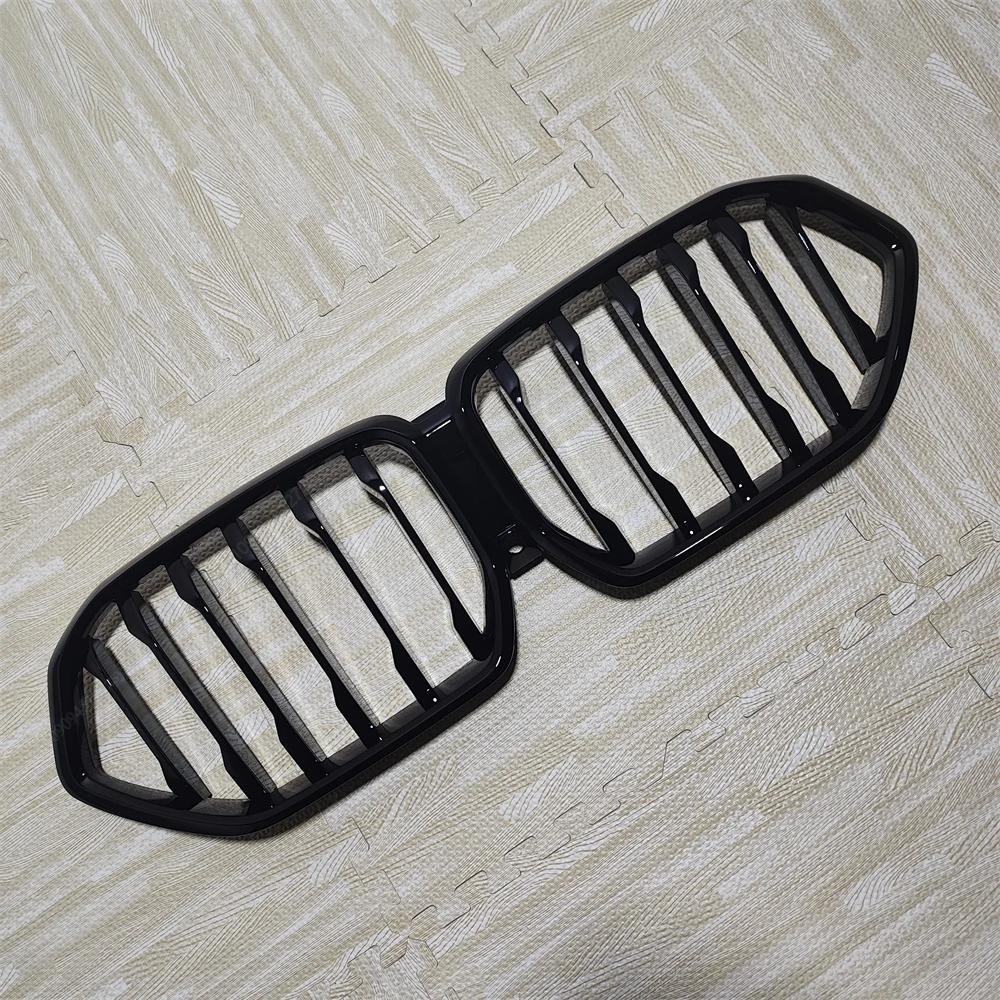 For BMW X6 G06 M50i M50d X6M F96 2019-2025 Front Bumper Grille Grill Single/Double Slat M Style Gloss Black Front Kidney Tuning