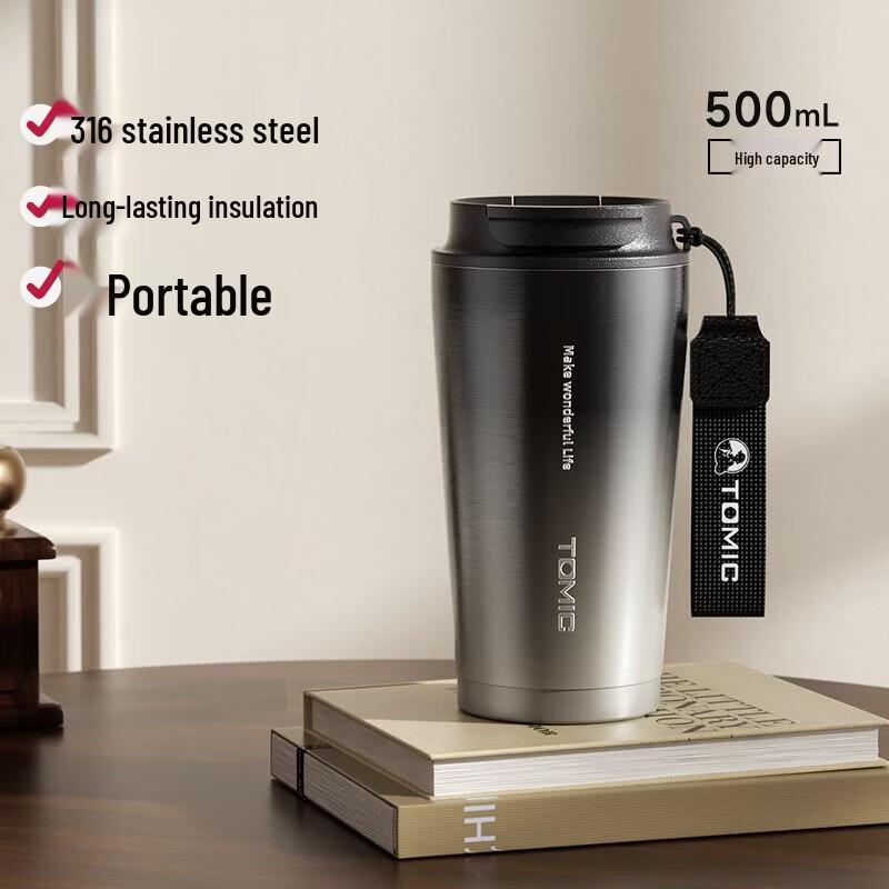 TOMIC Stainless Steel Insulated Coffee Mug