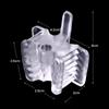5 piezas Bloque de Mordida Dental de Silicona con Orificio para Eyector de Saliva Abrebocas Almohadilla Oclusal Retractor de Mejillas Herramientas para el Cuidado Bucal