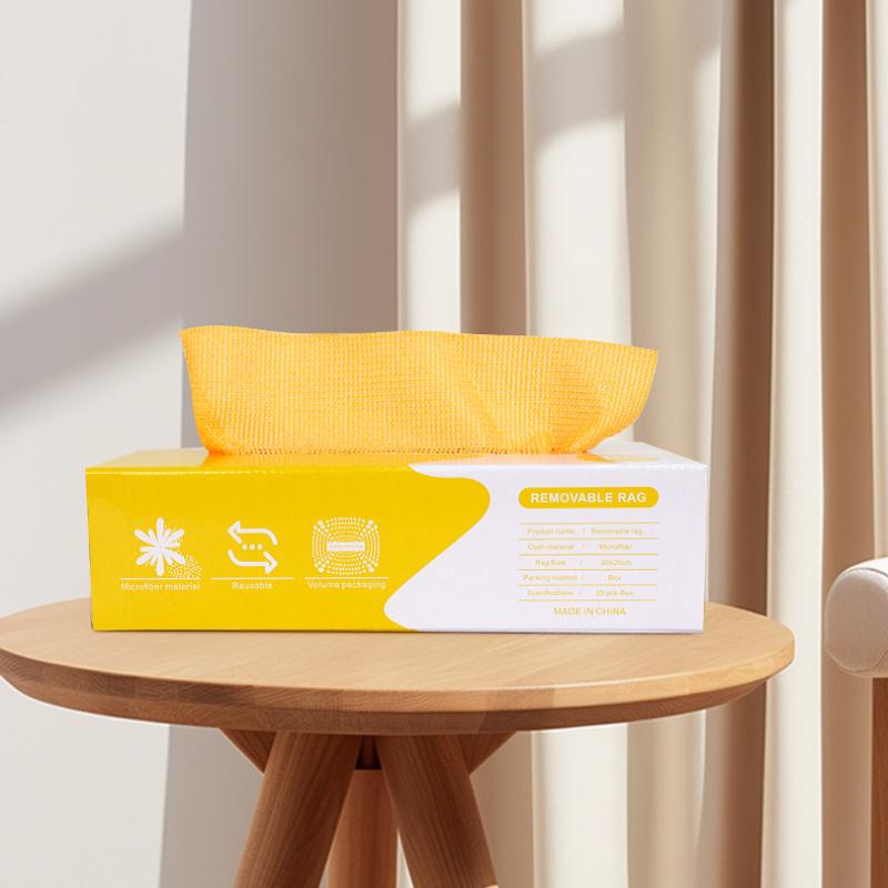 Microfiber Wash Cloth for Dishes,Multiuse Cleaning Rag 20x20cm,Kitchen Specific Dishwashing Cloth Disposable Cleaningcloth 20pcs/box,6 Box Mixed Color