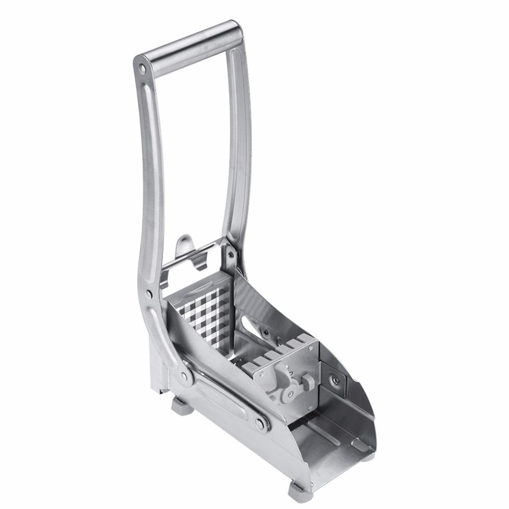 Edelstahl Zuhause Pommes Frites Kartoffelchips Streifenschneider Schneider Hacker Chips Maschine Herstellwerkzeug Kartoffel Schneiden Pommes