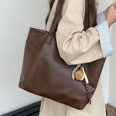 Casual Shoulder Bag Female Original Work Class Commuting Soft Bag Large Capacity Simple Tote Large Bag