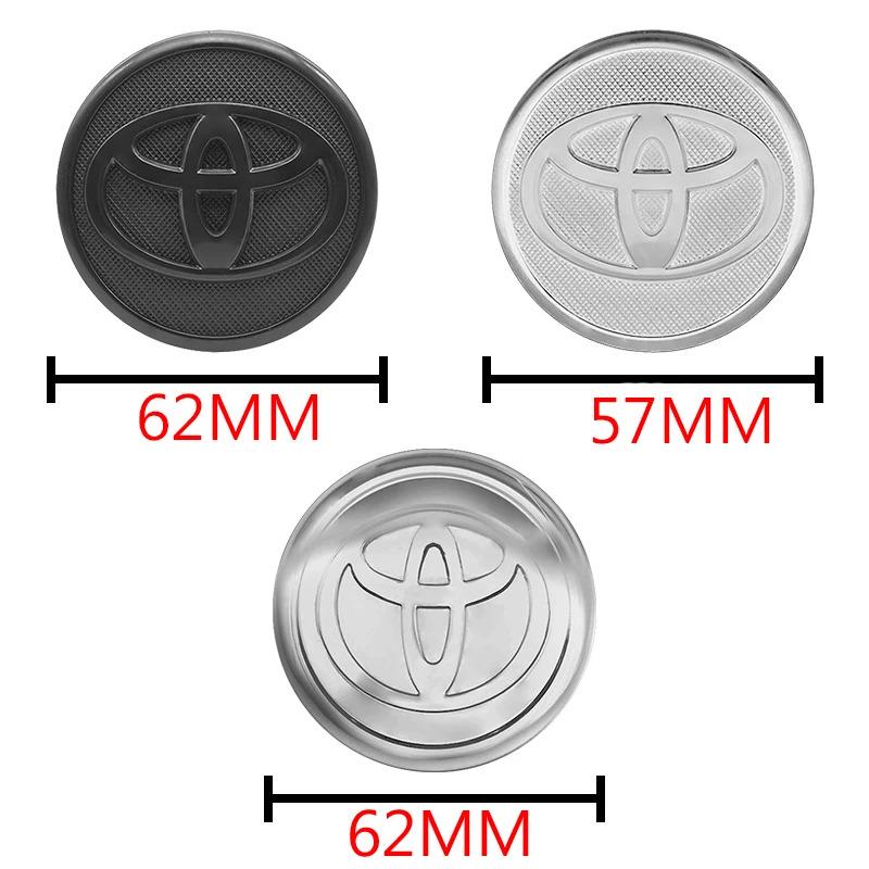 4 Pièces 56mm+60mm 57mm 62mm Cache-moyeu de Roue de Voiture Pour Toyota TRD Rav4 Yaris prius avensis Corolla Camry Autocollant Couvercle Accessoires