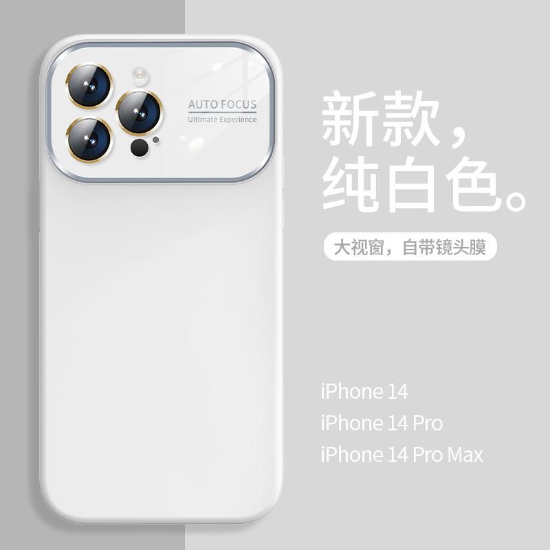 Applicable To Iphone16 Liquid Silicone Large Window Mobile Phone Case, the New 14 Has Its Own Lens Film, and Apple 13 Protective Case.