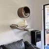 Cat Wall-Mounted Set with Hammock Stairs and Cat House Pet Furniture Accessory for Strolling and Play