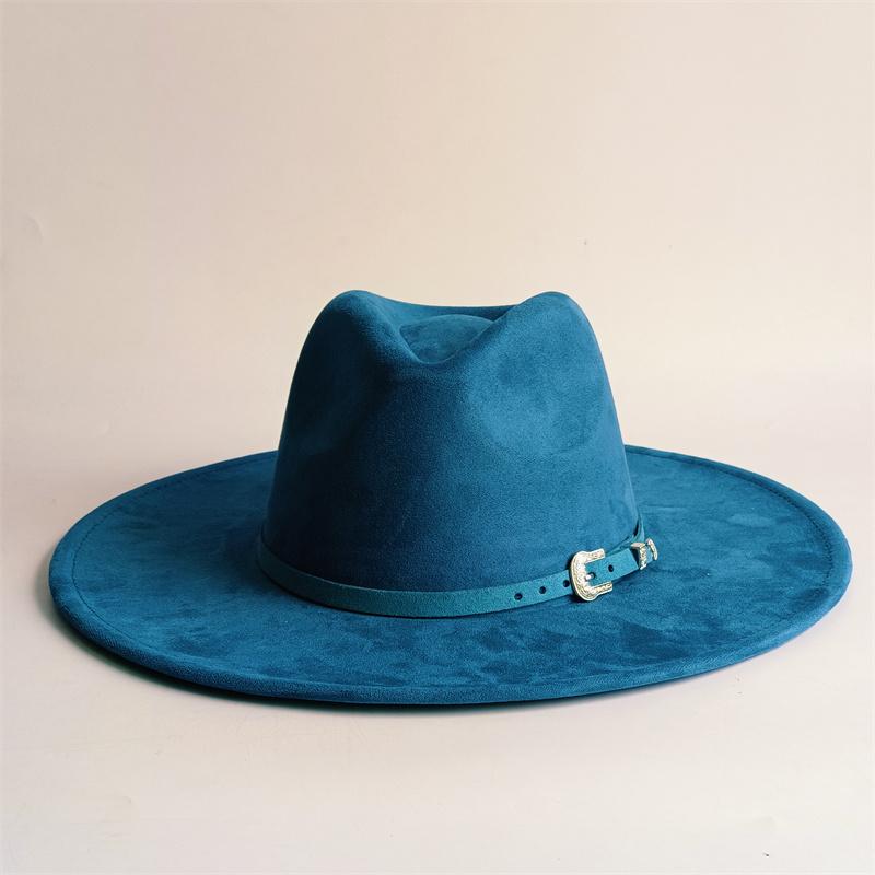 Classic Camel Suede Hat Wide Brim  New Fedora Hat Men Women Autumn Winter Felt Hats Classic Church Fedoras Chapeau Sombrer