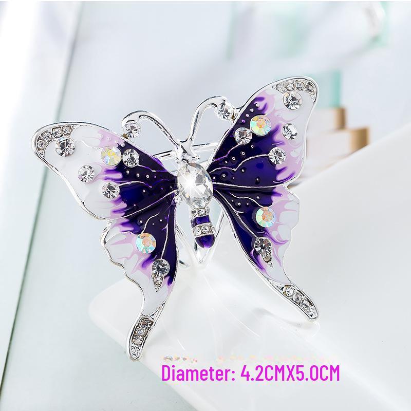 Korean Style Triple Ring Scarf Buckle - Elegant and Versatile Fashion Accessory