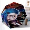 Enigmatic Glow: Mystical Eyes Tendrils Folding Umbrella Travel Durable Gift Printing Travel