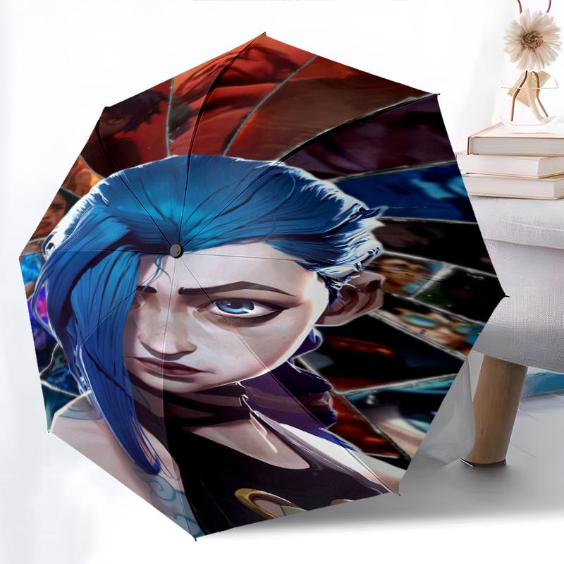 Enigmatic Glow: Mystical Eyes Tendrils Folding Umbrella Travel Durable Gift Printing Travel