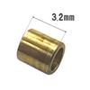 TAGATORON Brass Spacer for Slide For streamlining slide damper Damper, 3.2mm, 10-pack. manufacturing.