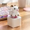 Goat Fidget Toy 1/2Pcs Keyboard with Sound, Rechargeable Sheep Finger Clicker Animal Keyring Accessory Toy, Push Button Decompression Keychain