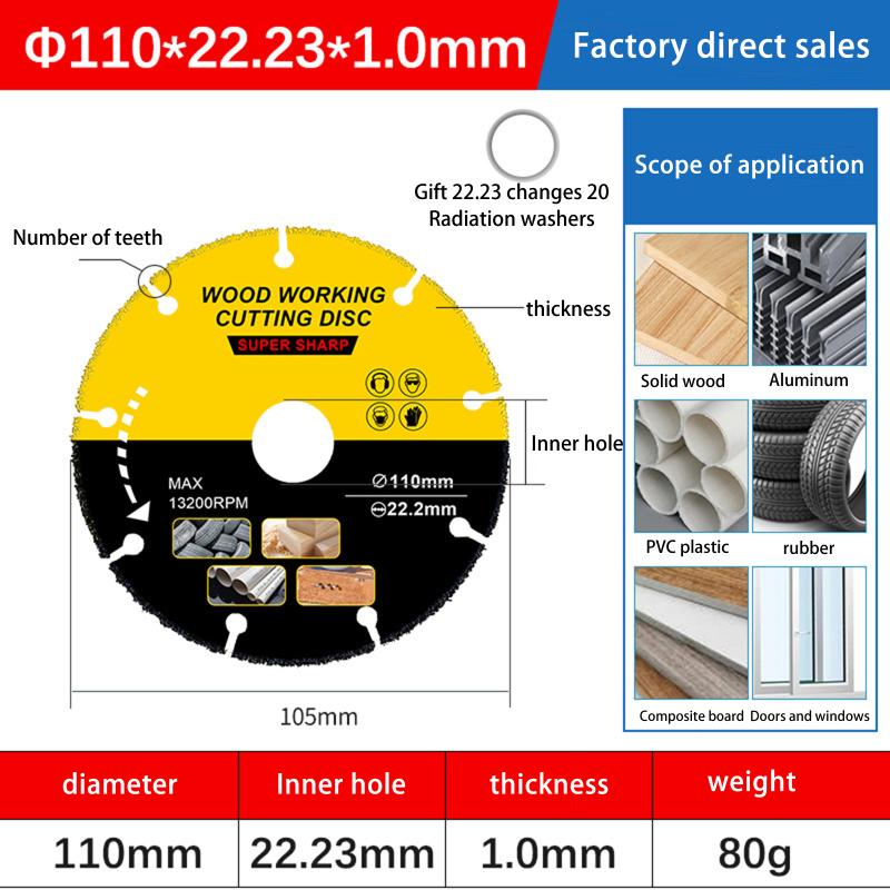 105/110/115/125Mm Saw Disc Multitool Wood Cutter Angle Grinder For Wood Carbide Saw Blades Wood Cutting Disk Cutting Wood