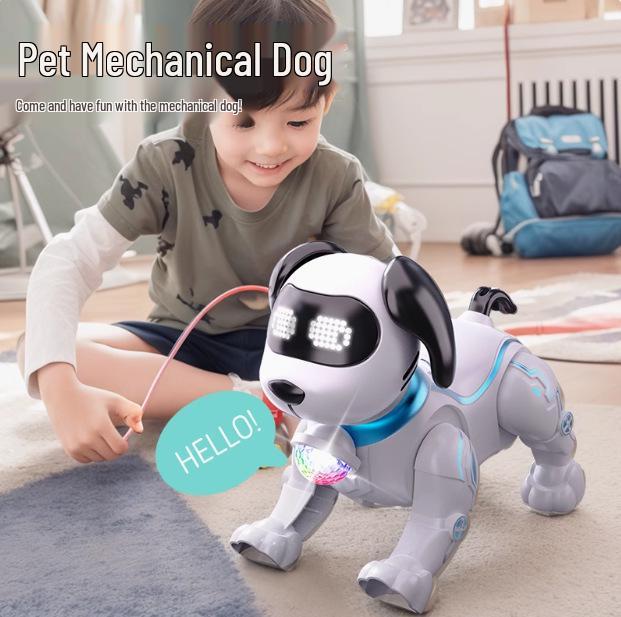 Electronic Walking & Light-Up Toy Dog with Sound Effects for Kids