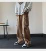 Men's American Retro Wide-Leg Jeans with Zipper Slit - Niche Design for Autumn/Winter