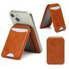 Eco-friendly Magnetic Magsafe Card Holder & Multi-functional PU Phone Stand
