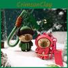 Lovable Cartoon Capybara Keychain In Floral Jacket For Unique Key Accessories