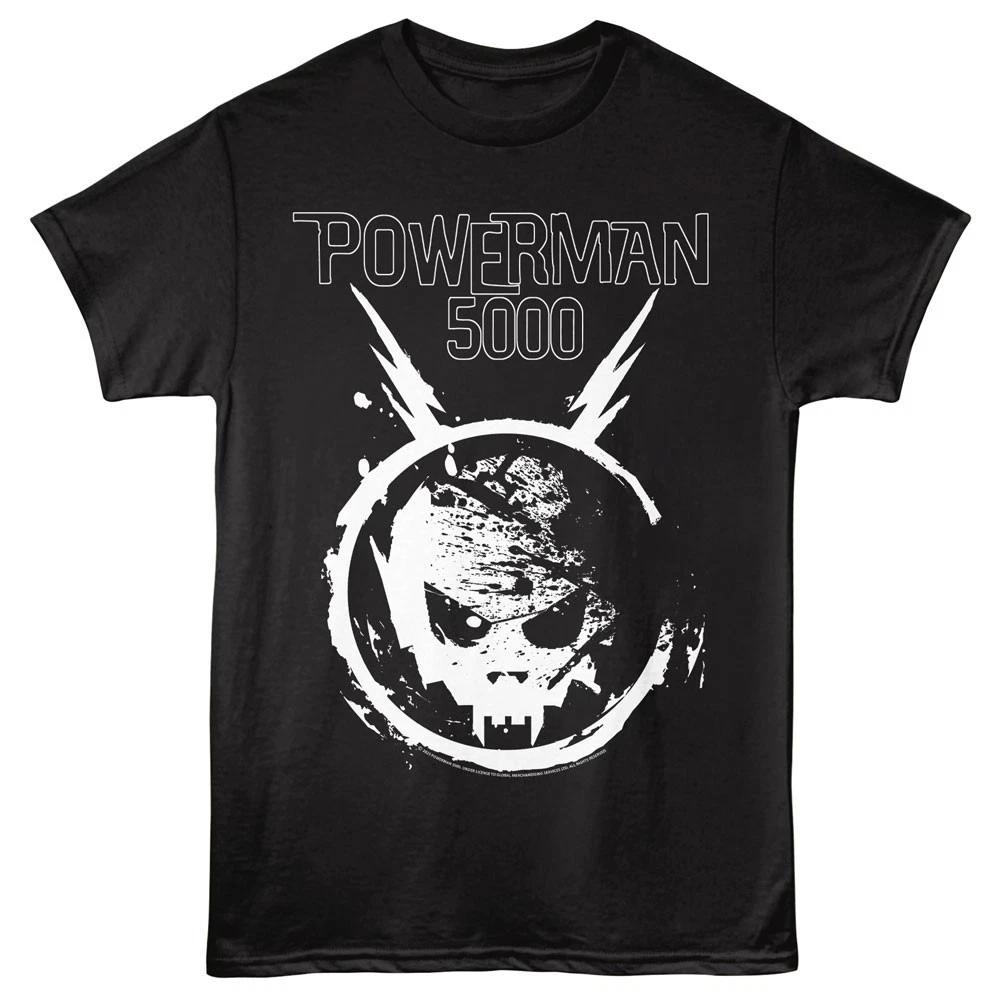 Powerman 5000 White Skull Logo Men s T shirt 2XL