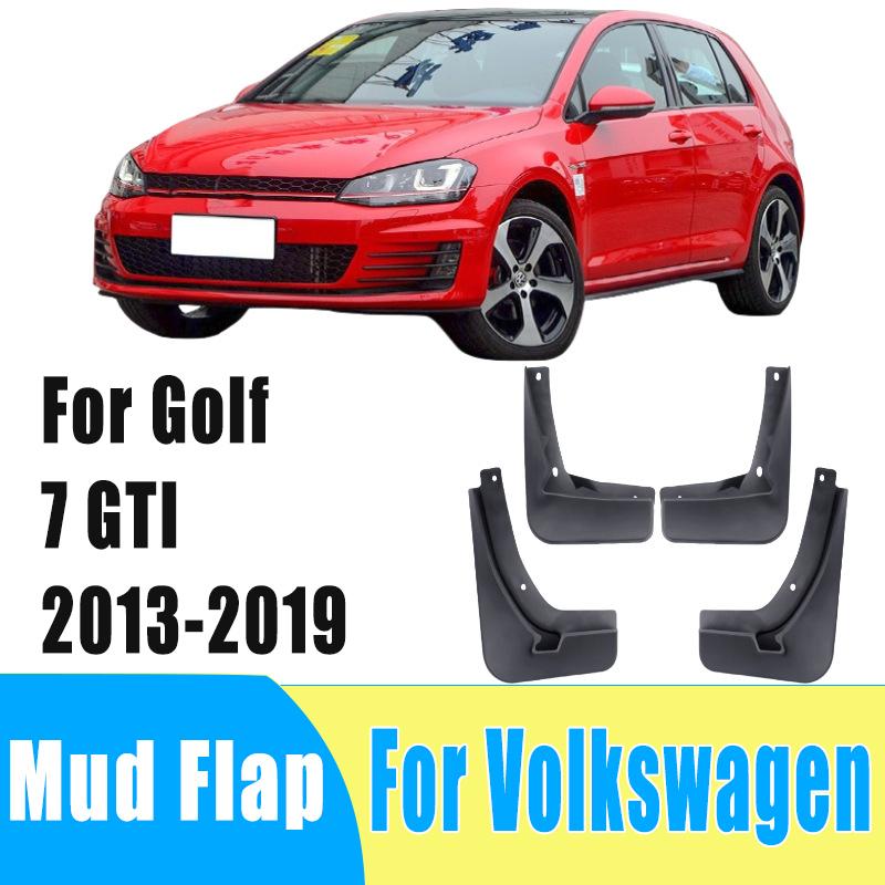4pcs Auto Tire Mudguard Waterproof Prevent Mud Splashing Car Mud Flap Fender Trim Accessory For Volkswagen Golf 7 GTI 2013-