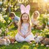 Long Ears Bunny Ear Headband Non-slip Bunny Head Wear Easter Headpiece  Birthday Party