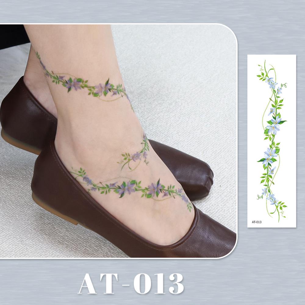 Rikaron Laser-Engraved Rose Tattoo Sticker – Non-Reflective Cute Collarbone Design
