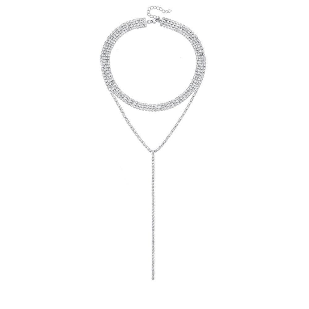 Waterdrop Highend Zircon Choker Necklace In Versatile Color For Any Occasion Fall