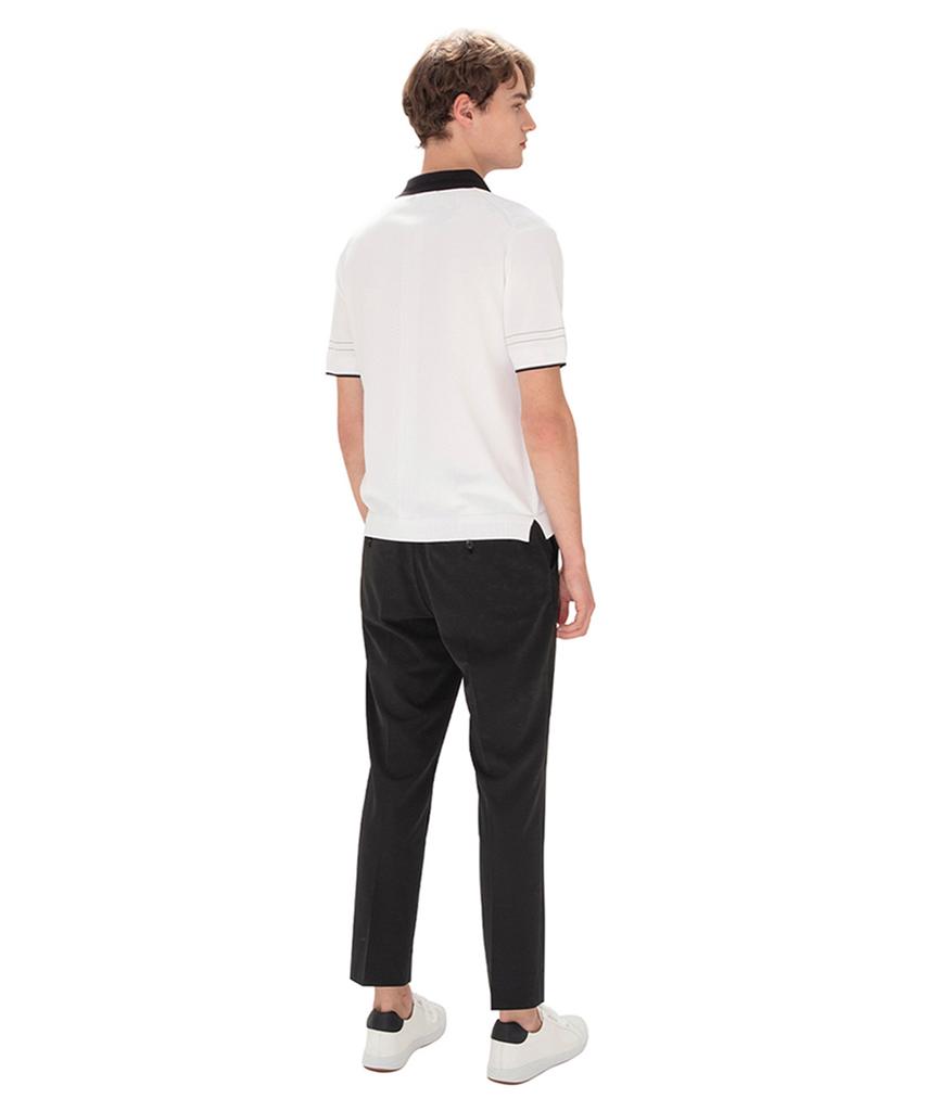 AVEN Classic Knit Polo Shirt White