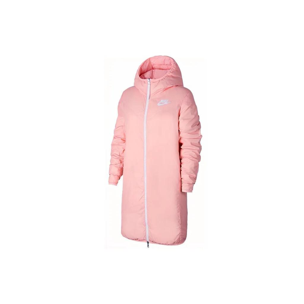 Nike Down Jackets Women's Red Hooded Moderate Reversible (Unisex) Down Jackets 939441 697